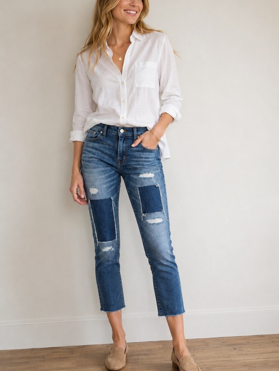 Madewell Denim - MADEWELL Slim Boyjean Cropped Size 26
